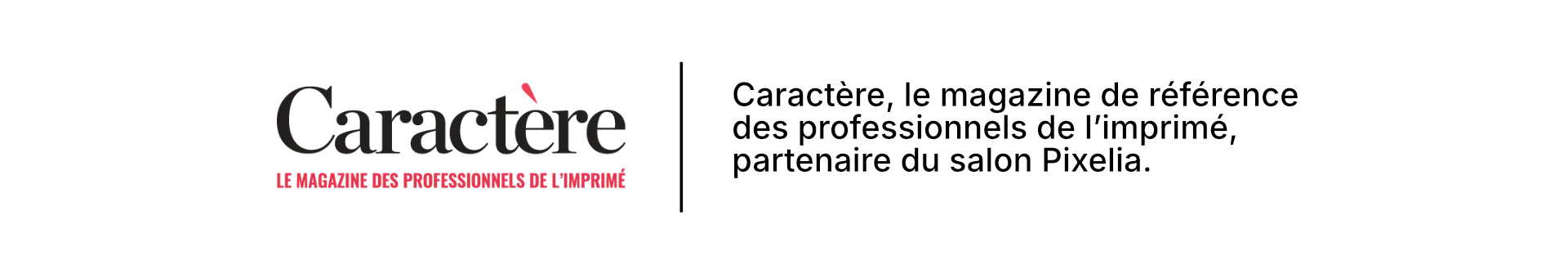Caractère le magazine de pro de l'imprimé